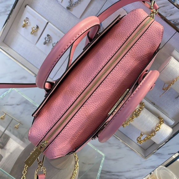 MICHAEL Michael Kors Mercer Small Top Zip Logo Belted Satchel
Carnation
NWT - Picture 9 of 16